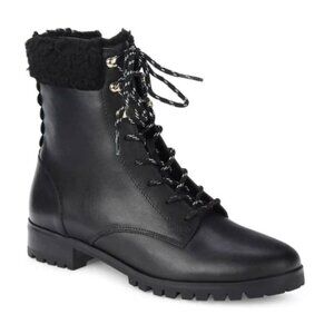 Kate Spade New York Rafferty Faux Fur Trim Combat Boots